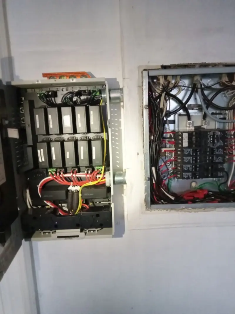 Electrical panel upgrade completed for Security Camera Wiring in Blythe